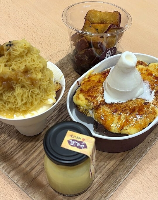 みつ芋を使用したスイーツ4品