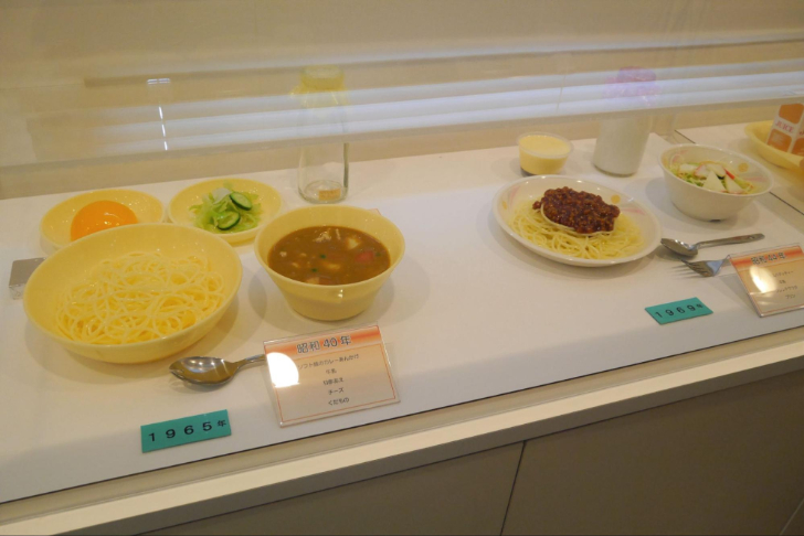 ソフトスパゲティ式麺の食品サンプル