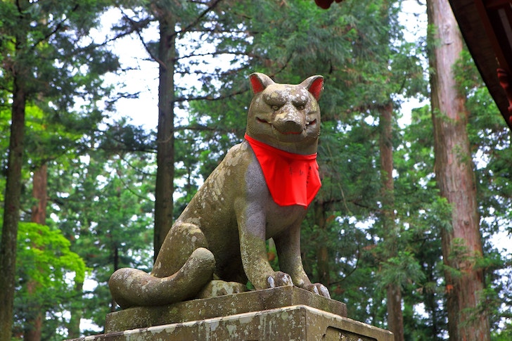 三峯神社の狼狛犬