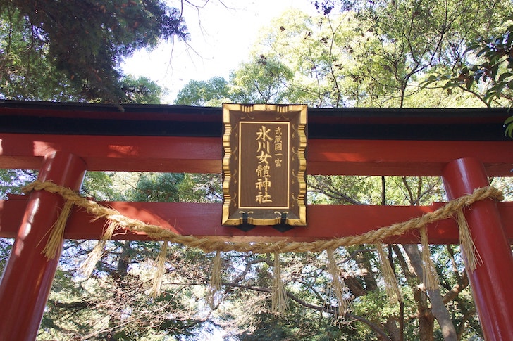 氷川女體神社の鳥居