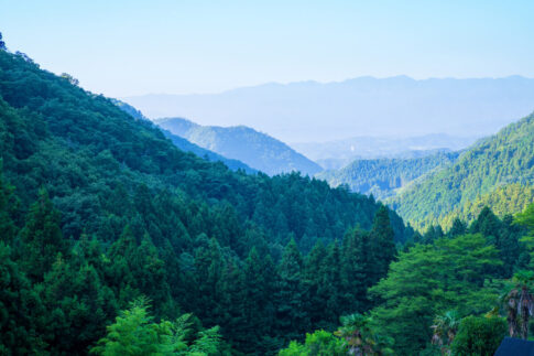 上日野沢付近からの早朝山並の風景（出典：pixta.jp）