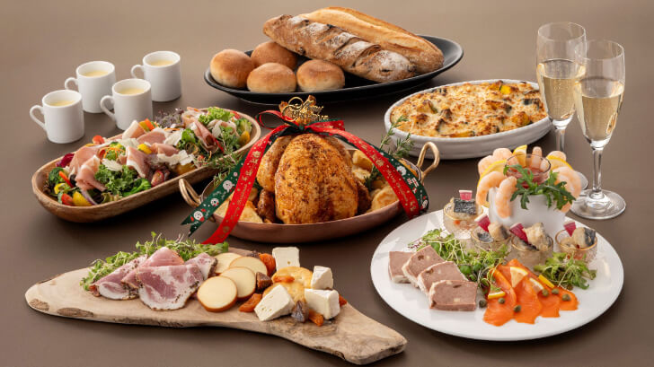 パーティーセットの「ラ・モーラ クリスマスセット」（提供：ロイヤルパインズホテル浦和）