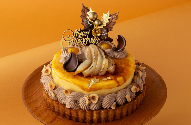 キャラメルポワールをタルトにアレンジしたソレイユ（提供：ロイヤルパインズホテル浦和）