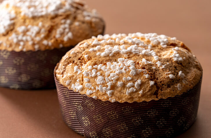 ふんわり食感のパネトーネ（提供：ロイヤルパインズホテル浦和）