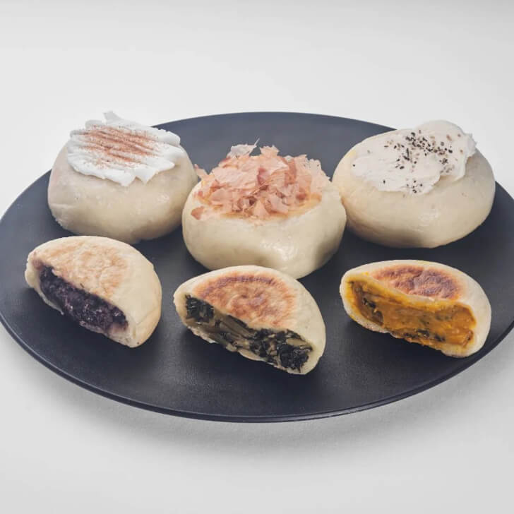 喜カフェの全6種類のおやき（出典：喜Café Instagram）